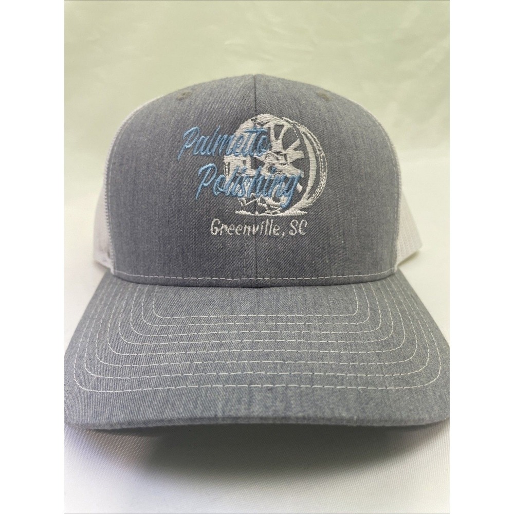 Richardson 112 Trucker Hat Mens OSFA Gray‎ White Good Palmetto Polishing SC Cap